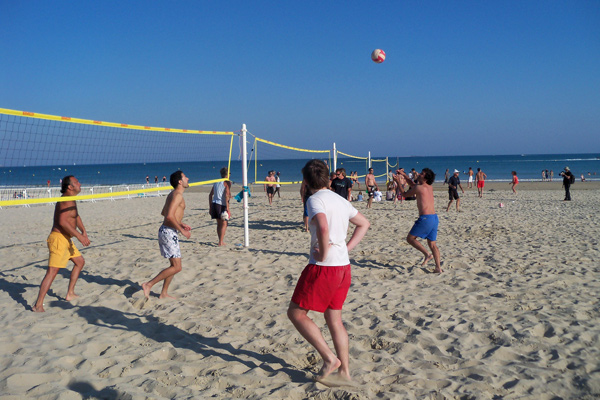 beach volley plage pereire arcachon seminaire