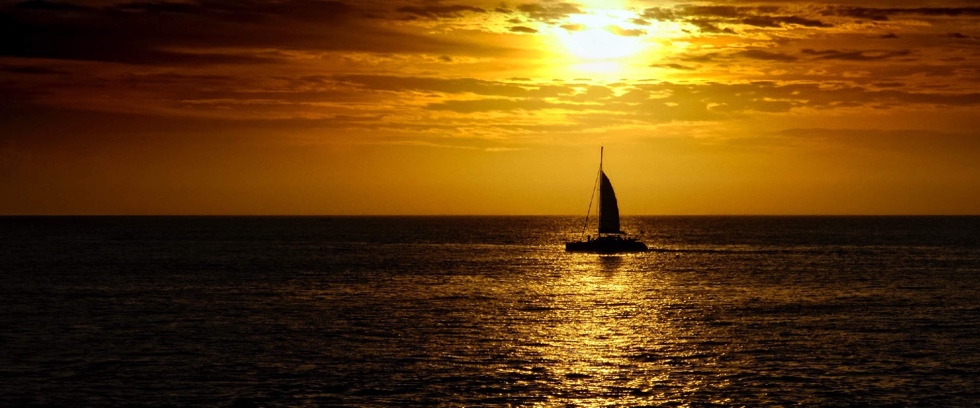 Coucher de soleil catamaran bassin d'Arcachon